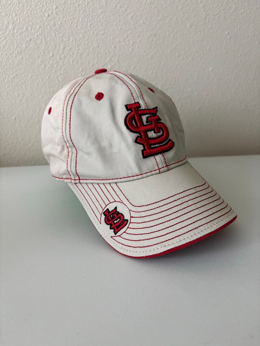 New Era St. Louis Cardinals Red White Baseball Cap Contrast Stitching summer